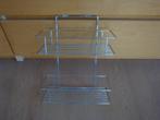 Metalen badkamer rekje met twee bakjes voor shampoo etc., Ophalen of Verzenden, Zo goed als nieuw, Overige kleuren, Overige typen