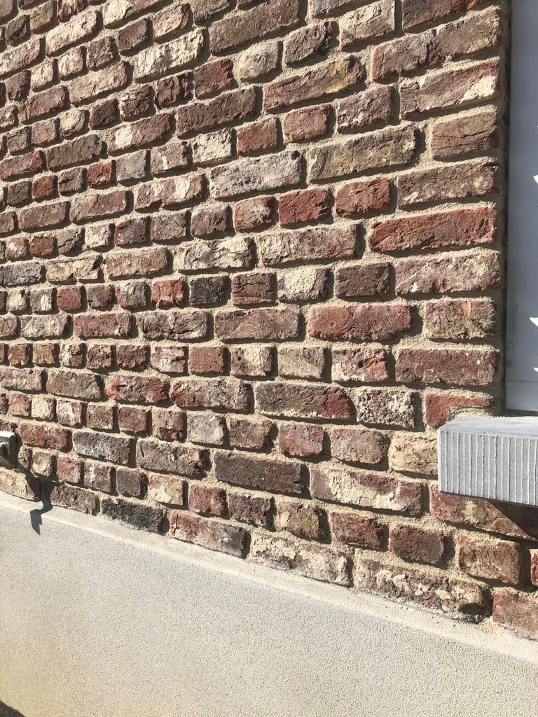 Oude metselstenen/gebikte stenen/bakstenen/gevelstenen, Doe-het-zelf en Verbouw, Ophalen of Verzenden, Zo goed als nieuw, Bakstenen