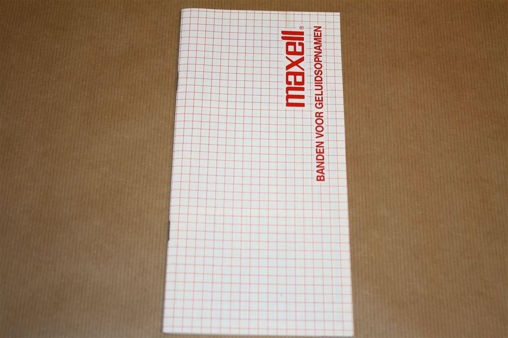 Maxell reclame-uitgave over cassettebandjes - Ca 1980, Ophalen of Verzenden, Zo goed als nieuw