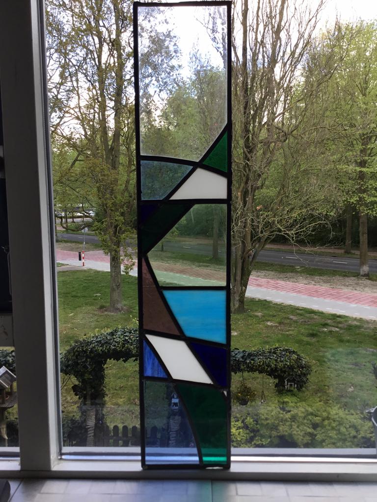 Glas in lood 2, Doe-het-zelf en Verbouw, Glas en Ramen, Ophalen of Verzenden, Glas in lood, Minder dan 80 cm