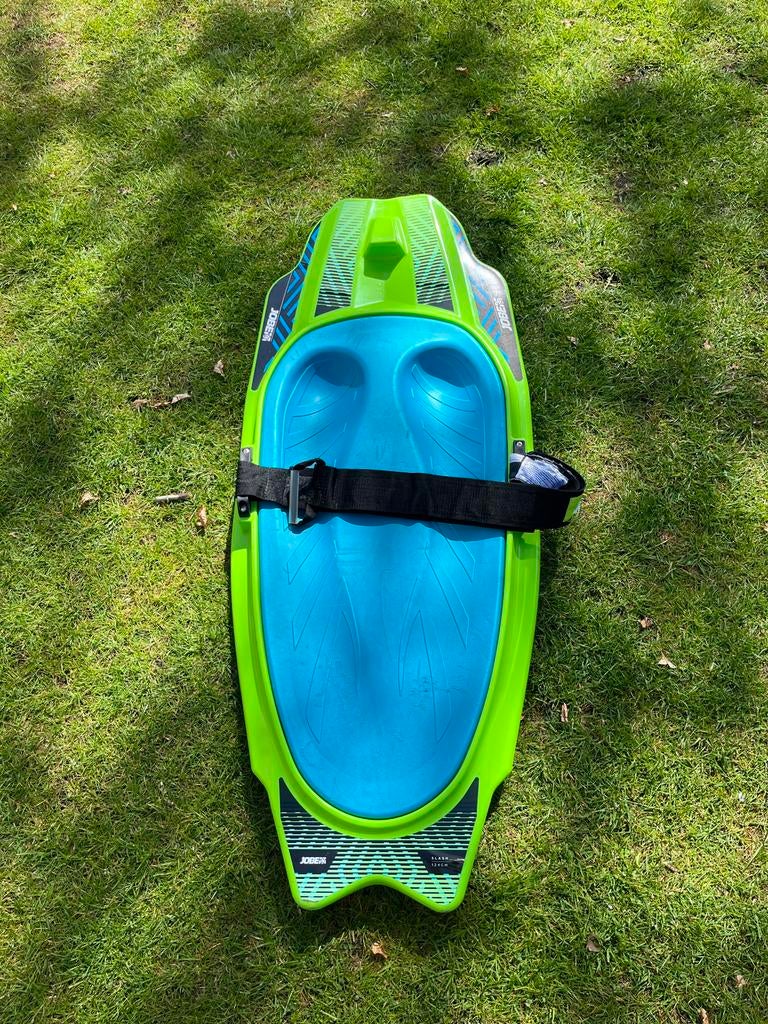 Jobe Stimmel Wakeboard kneeboad Groen/Blauw, Ophalen, Gebruikt, Board