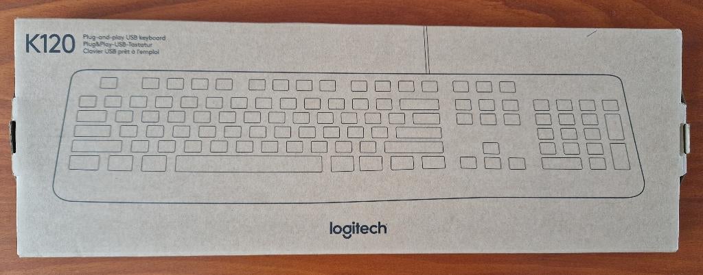 Logitech k120 toetsenbord nieuw in doos, Nieuw, Ophalen of Verzenden, Qwerty, Logitech toetsenbord