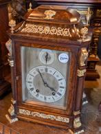 Antieke lenzkirch tafel klok 40 cm kwartier slag. €620., Antiek en Kunst, Ophalen