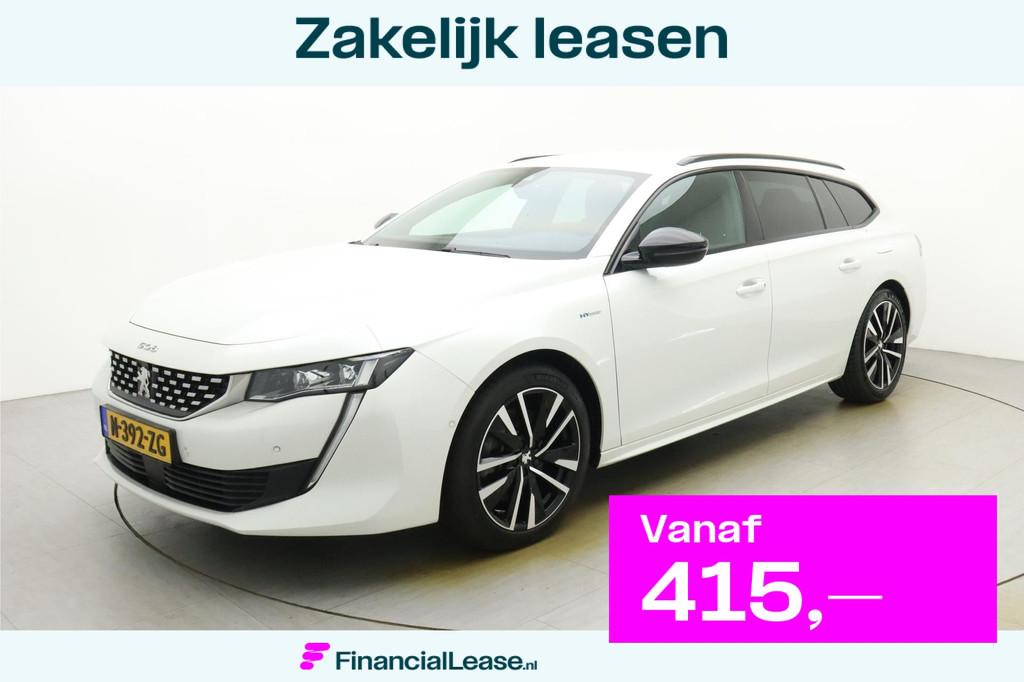 Peugeot 508 SW 1.6 HYbrid GT 225pk | 18" LM Velgen | Camera, Gebruikt, 4 cilinders, Wit, Parkeersensor