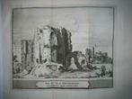 13 /Haarlem  Huis van Brederode van achter Kopergravure 1736, Ophalen of Verzenden