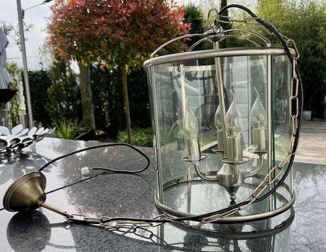 Hanglamp, Huis en Inrichting, Lampen | Hanglampen, Ophalen, Zo goed als nieuw, Glas, Minder dan 50 cm