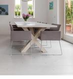 Grote eettafel 100x220 cm, Huis en Inrichting, Tafels | Eettafels, Ophalen, Gebruikt, 100 tot 150 cm, 200 cm of meer