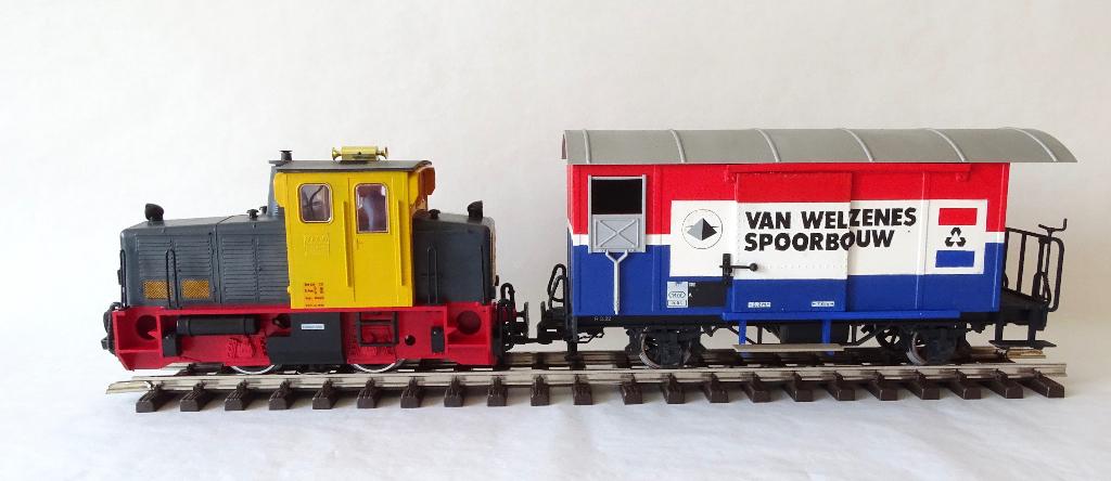 LGB 20604 Diesellok met goederenwagon Lehmann G spoor, Hobby en Vrije tijd, Modeltreinen | Overige schalen, Overige merken, Gebruikt