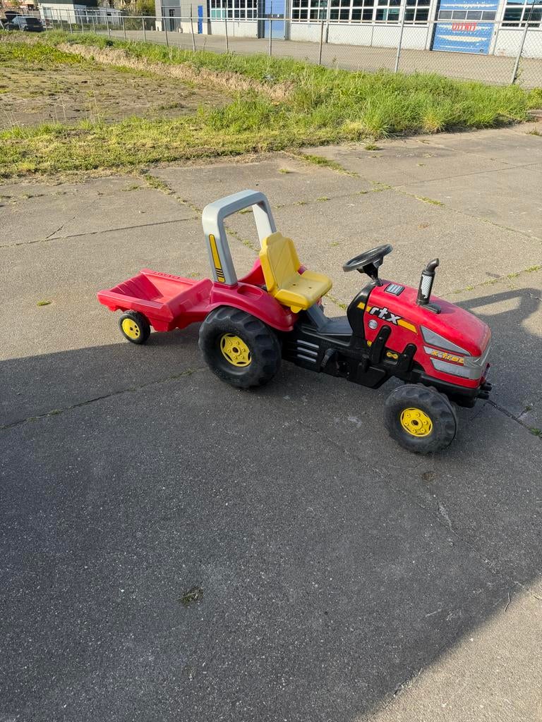 Rode RTX Traptractor met Aanhangwagen - Gebruikt, Kinderen en Baby's, Speelgoed | Speelgoedvoertuigen, Ophalen, Gebruikt
