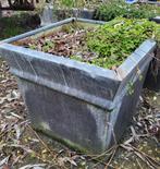 Zinken planten bak 48x48 cm 4st., Ophalen, Gebruikt, Metaal
