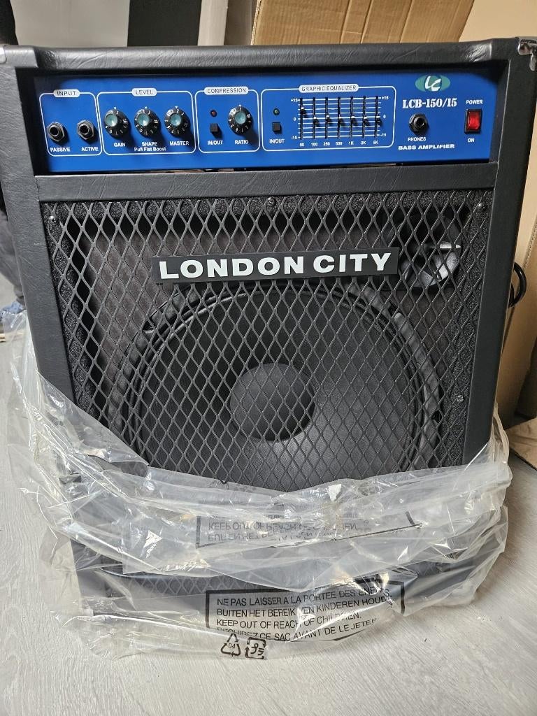 London City Basgitaar versterker nieuw in doos, Muziek en Instrumenten, Ophalen, Nieuw, Basgitaar, 100 watt of meer