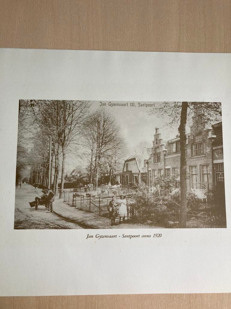 Jan Gijzenvaart Santpoort anno 1920., Antiek en Kunst, Kunst | Etsen en Gravures, Ophalen