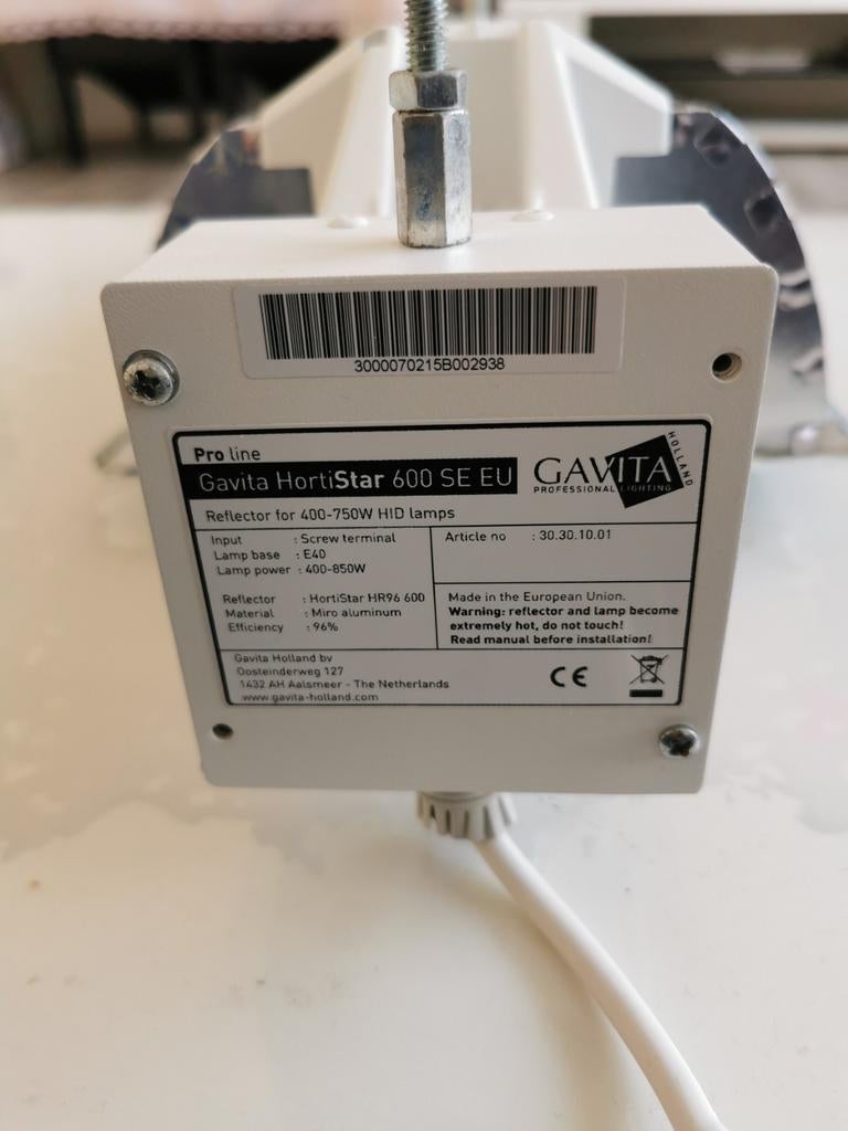 Kweeklamp Gavita HortiStar 600 SE EU reflector, Ophalen