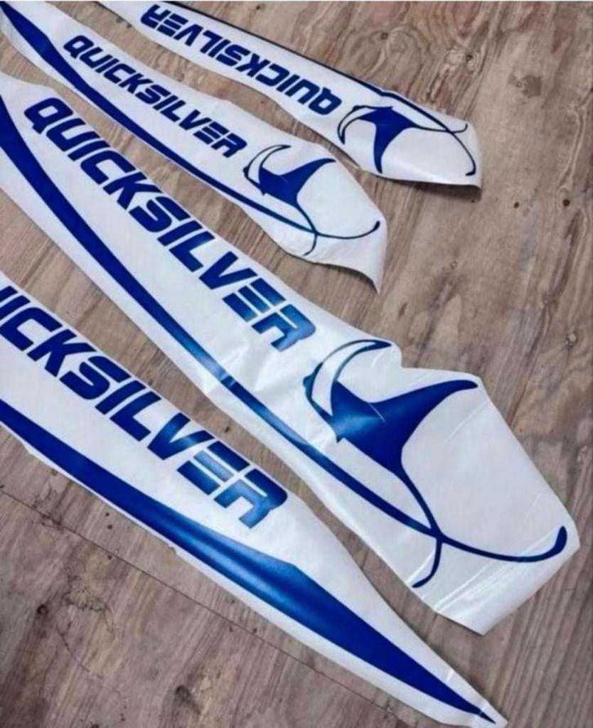 Quicksilver Vinyl Decal boten boot jacht XL Stickers sticker, Watersport en Boten, Accessoires en Onderhoud, Nieuw, Ophalen of Verzenden