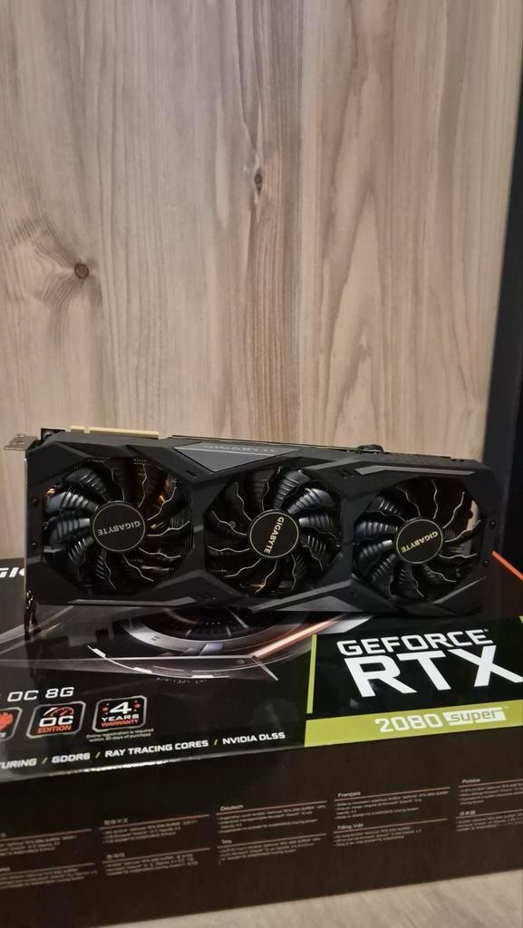 Gigabyte RTX 2080 Super, Computers en Software, Videokaarten, Gebruikt, Nvidia, PCI-Express 3.0, GDDR6, HDMI, DisplayPort, DVI