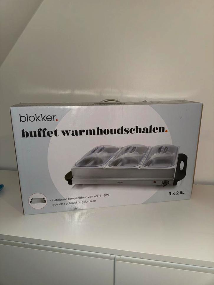 Blokker Buffet Warmhoudschalen - Nieuwstaat, Huis en Inrichting, Keuken | Keukenbenodigdheden, Zo goed als nieuw, Ophalen of Verzenden