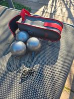 Obut jeu de boules set met 3 ballen en tas, Ophalen of Verzenden, Gebruikt