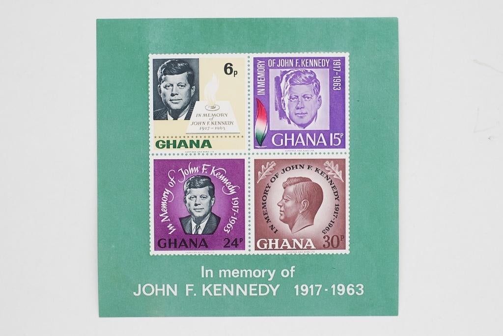 John F. Kennedy - JFK Ghana 1963, Postzegels en Munten, Postzegels | Amerika, Verzenden, Postfris, Noord-Amerika