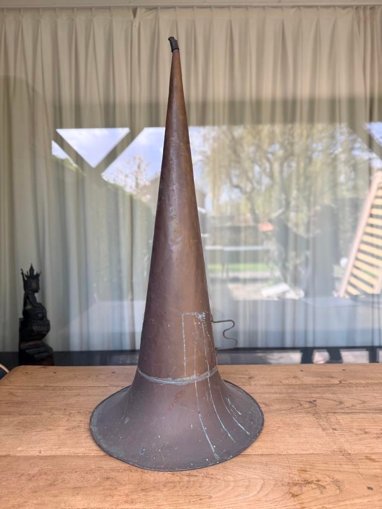 Edison Concert hoorn van antieke platenspeler 112cm!! Lang, Audio, Tv en Foto, Platenspelers, Ophalen of Verzenden, Zo goed als nieuw