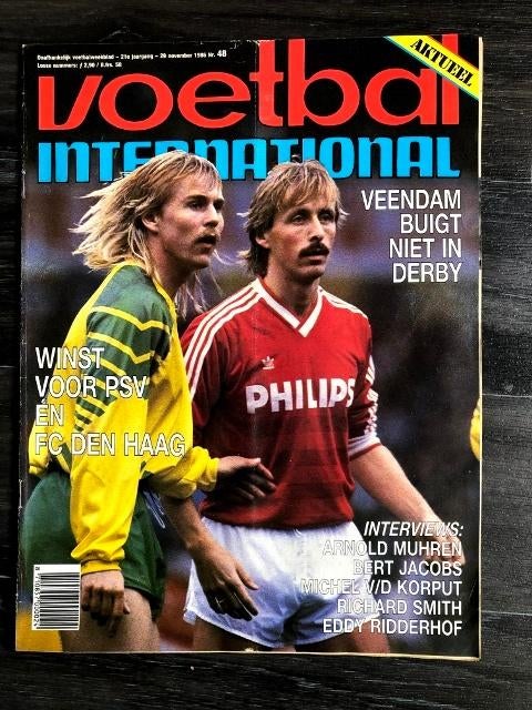 Voetbal International, 21e  jaargang, nr. 48, 1986, Ophalen, Gebruikt, Overige binnenlandse clubs, Boek of Tijdschrift