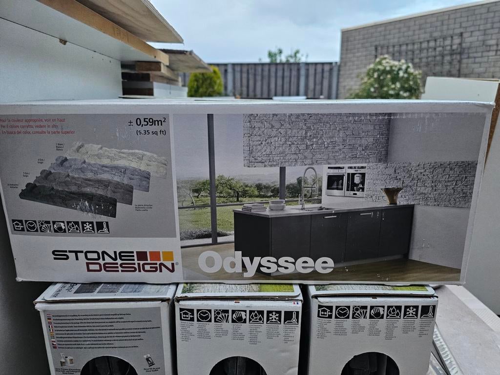 Wand sier tegels - Stone Design Odyssee, Doe-het-zelf en Verbouw, Tegels, Ophalen, 60 cm of meer, Nieuw, 10 m² of meer