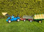 New Holland traptractor met voorlader 2 Rolly Toys aanhan, Ophalen of Verzenden, Gebruikt, Trapvoertuig