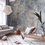 Fotobehang / Behang - Bloemen - Rozen in Betonnen Muur, Verzenden, Minder dan 10 m², Info@fotobehangkoning.nl, Grijs