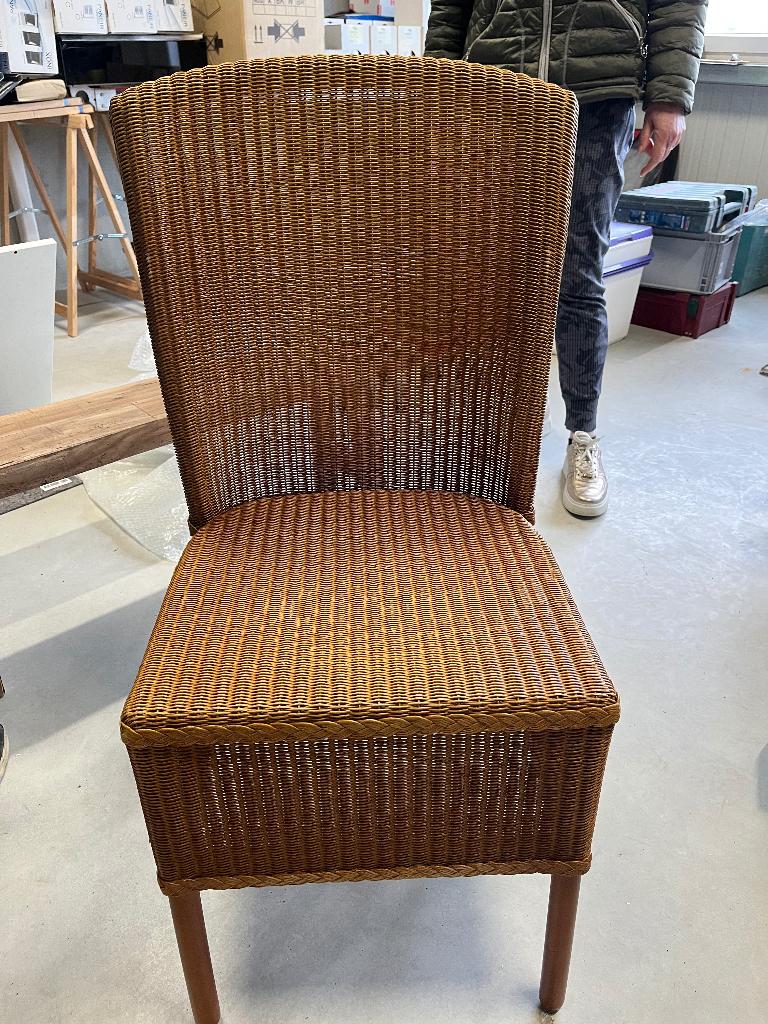 6 stoelen Loyd Loom, Ophalen, Bruin, Riet of Rotan, Zo goed als nieuw