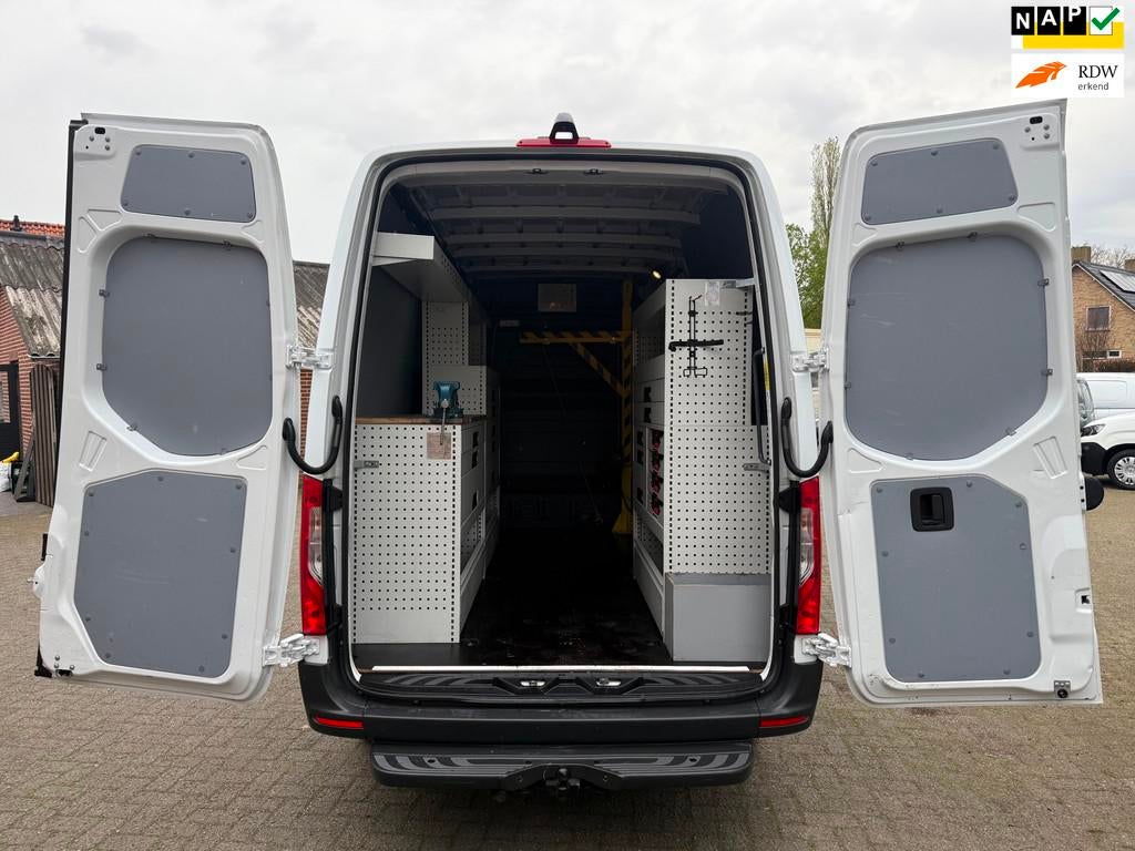 Mercedes-Benz Sprinter 314 2.2 CDI L2H2 servicewagen CarPlay, Auto's, Achterwielaandrijving, Gebruikt, Euro 6, Wit
