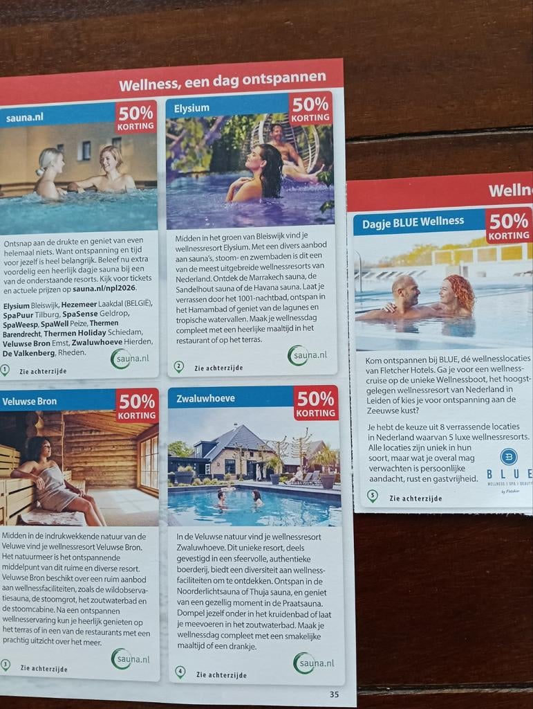 Sauna, Twee personen, Kortingsbon, Spa of Sauna