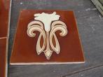 50 st art nouveau wandtegels met afbeelding bloem in relief, Ophalen