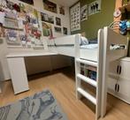 Half hoogslaper met bureau, Ophalen, Gebruikt, Hoogslaper