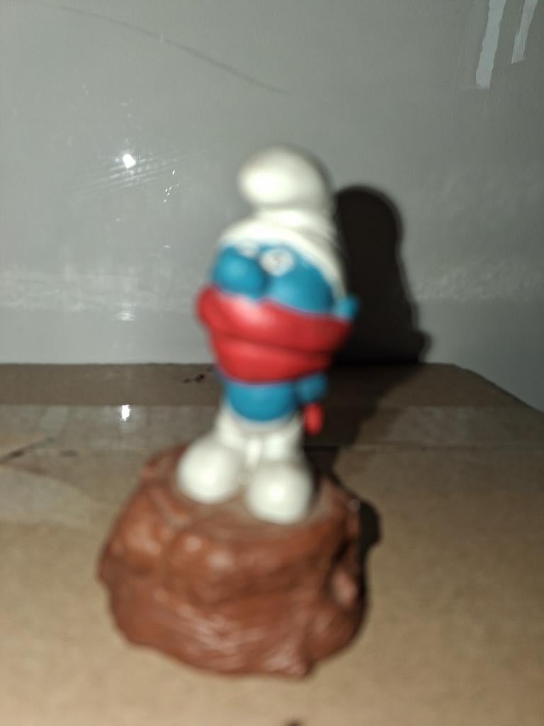 Smurf puntenslijper - Vintage Smurfen verzamelobject, Ophalen of Verzenden