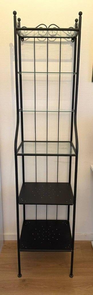 IKEA RÖNNSKÄR shelving unit black, Huis en Inrichting, Ophalen, Zo goed als nieuw