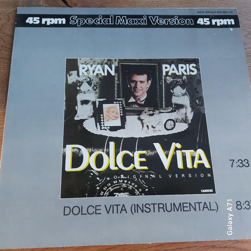 12 inch Maxisingel Ryan Paris - Dolce Vita (1983), Gebruikt, 1980 - 1989, Ophalen of Verzenden, Fotohoes