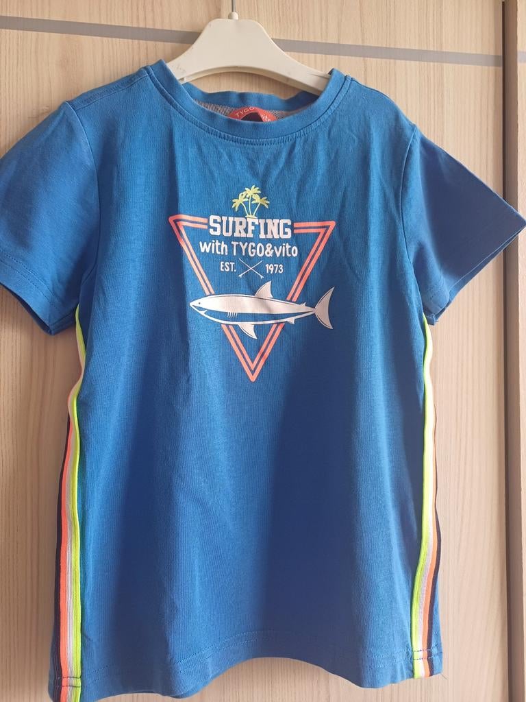 T-shirt Tygo en Vito jongen maat 110-116, Kinderen en Baby's, Kinderkleding | Maat 110, Ophalen of Verzenden, Zo goed als nieuw
