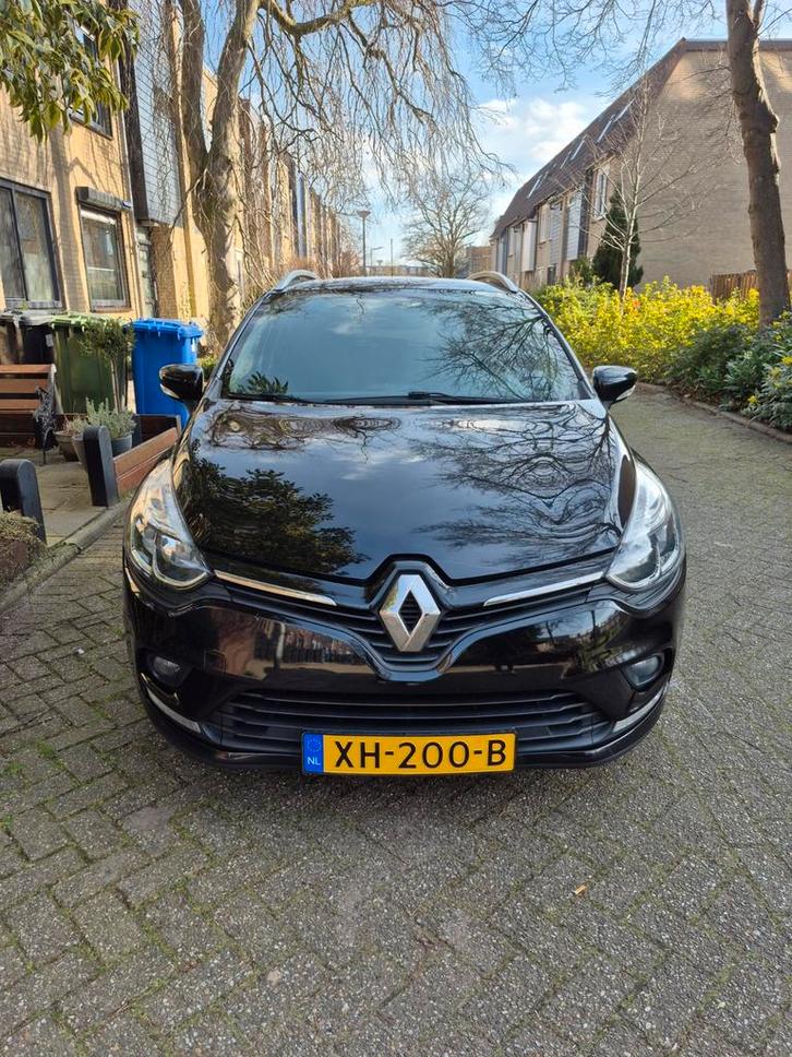 Renault Clio TCe 90pk 2018 Zwart, Auto's, Renault, Particulier, Clio, Parkeersensor, Benzine, Stationwagon, Handgeschakeld, Origineel Nederlands