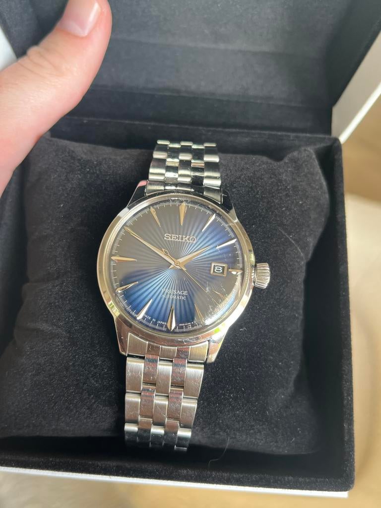 Seiko Presage Cocktail Time horloge, Gebruikt, Staal, Polshorloge, Ophalen of Verzenden