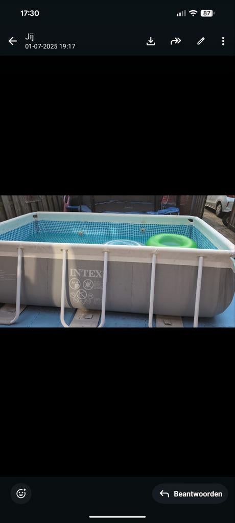 Intex zwembad 2x3 meter met overvloer en pompen, Ophalen of Verzenden, Zo goed als nieuw