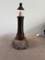 Unieke vuurtoren lamp van Cornwall serpentine steen, Overige typen, Overige onderwerpen, Ophalen of Verzenden, Handgemaakt