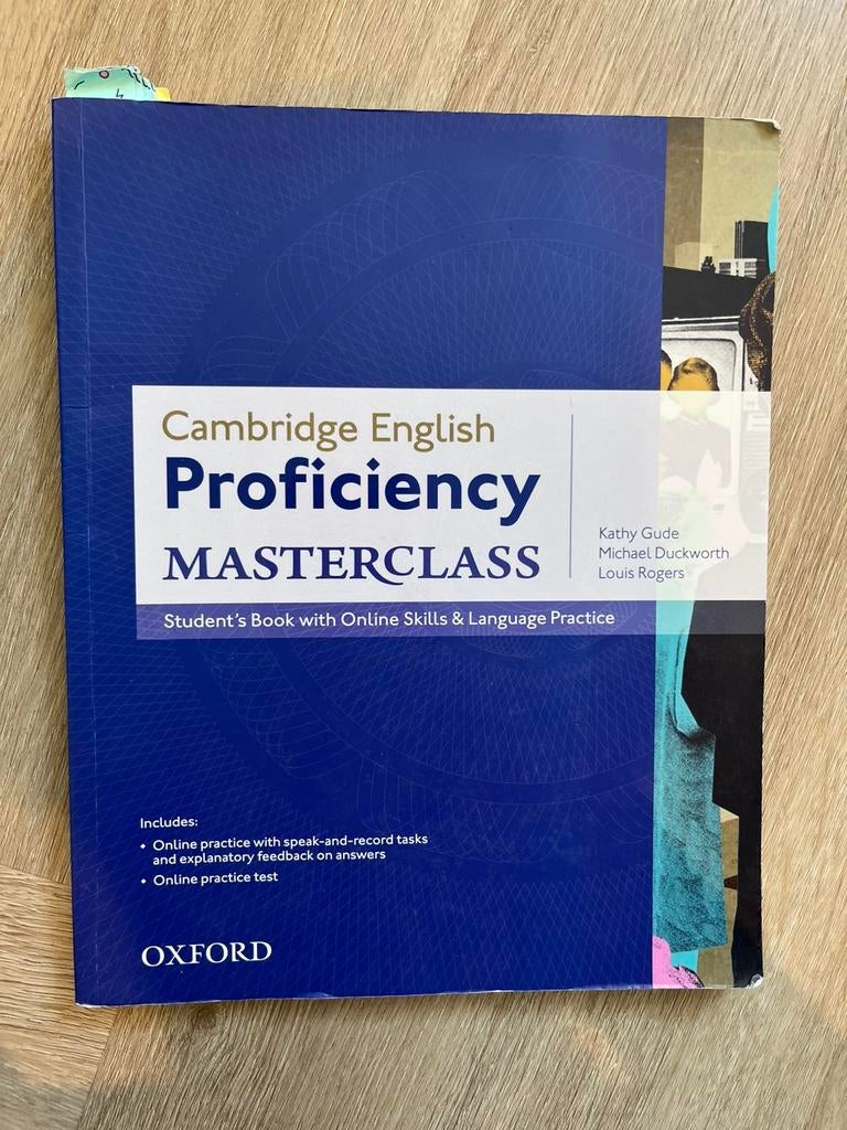 Cambridge English roficiency masterclass, Ophalen of Verzenden, Alpha, Zo goed als nieuw, HBO