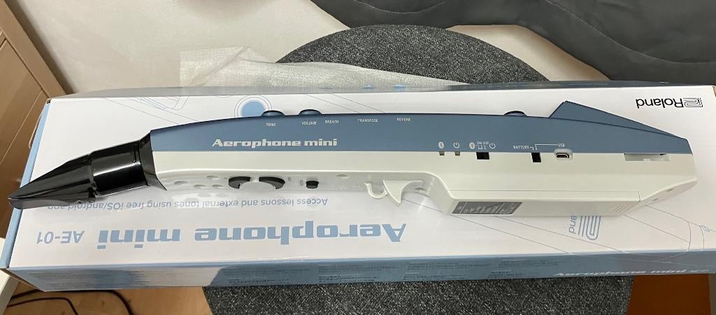 Roland Aerophone Mini AE-01 – compleet, Ophalen of Verzenden, Zo goed als nieuw, Overige soorten
