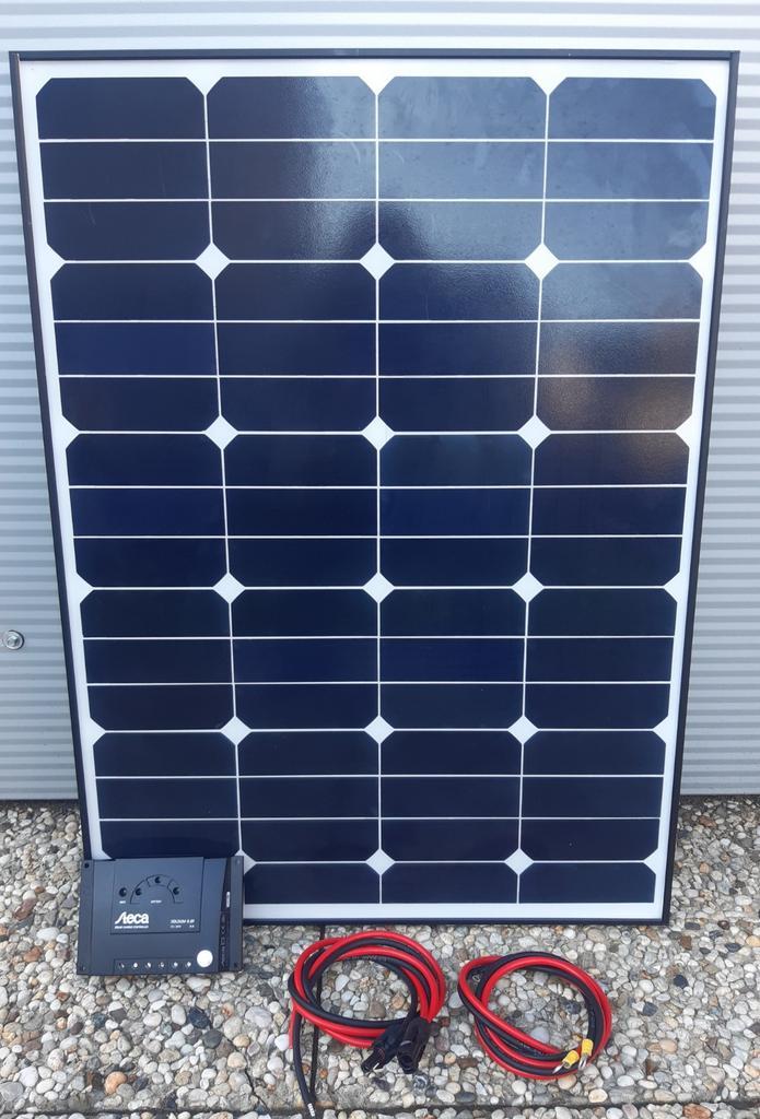 60 watt zonnepaneel met laadregelaar en aansluit kabels, Watersport en Boten, Accessoires en Onderhoud, Gebruikt, Ophalen