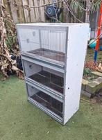 Aluminium en trespa broedkooi 3 ruimtes, Ophalen, Zo goed als nieuw, Aluminium, Broedkooi of Kweekkooi