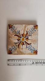 Antieke Delfts Blauwe tegel met decoratie 1800-1900, Ophalen of Verzenden