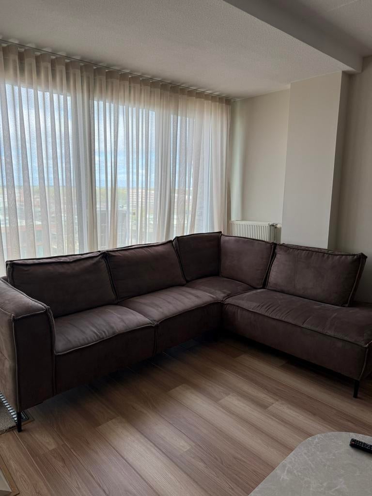 Te koop zgan hoekbank, Huis en Inrichting, Banken | Complete zithoeken, Zo goed als nieuw, Ophalen