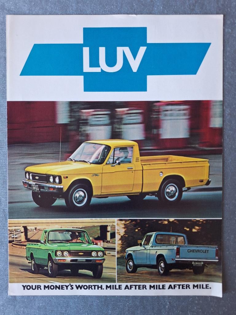 Brochure CHEVY LUV - 1976 USA, Boeken, Verzenden, Gelezen, Overige merken