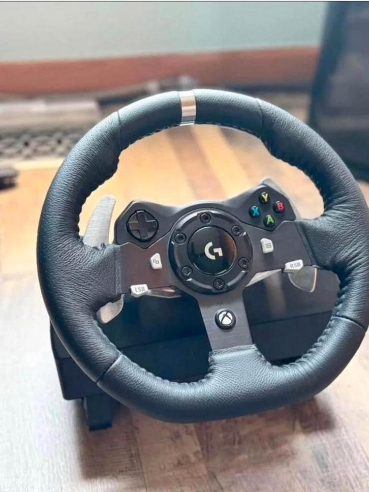 Logitech G920 Driving Force Stuur + Pedalen voor PC & Xbox, Computers en Software, Joysticks, Gebruikt, Ophalen of Verzenden