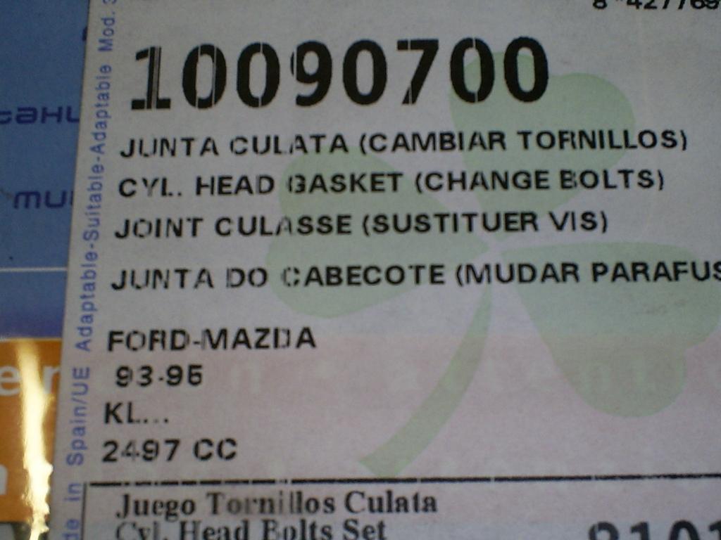 Linker koppakking MAZDA MX6 2.5 V6 24V FORD Probe 2.5 V6 24V, Ophalen of Verzenden