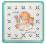 3D Kaart Hobbydots 2  Meisje met bloemen, Ophalen of Verzenden, Nieuw, Overige thema's